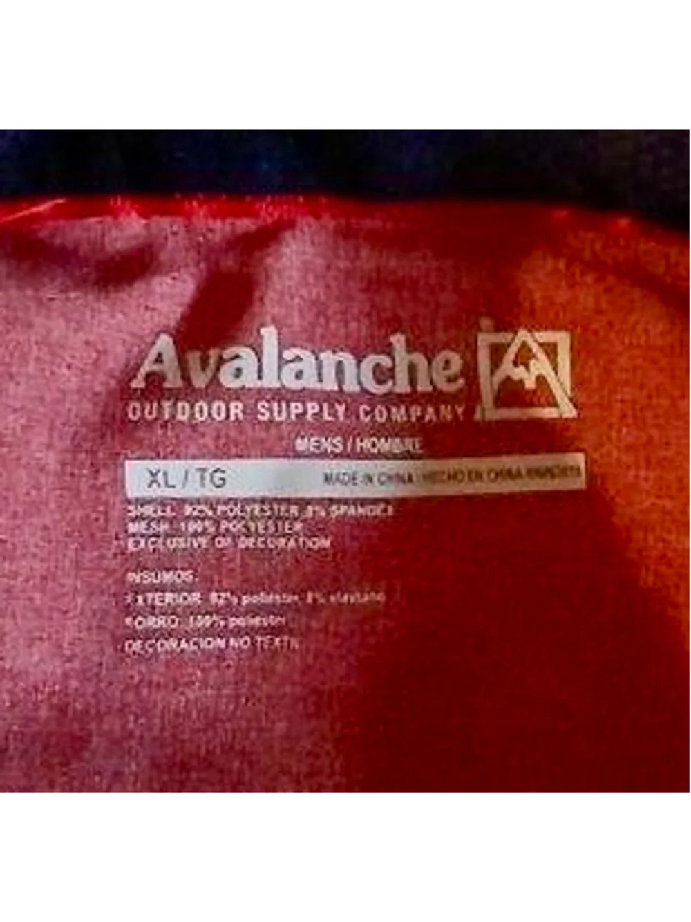 Avalanche Outdoor Supply Co. Men's XL Short Sleeve Performance Shirt JC470’s